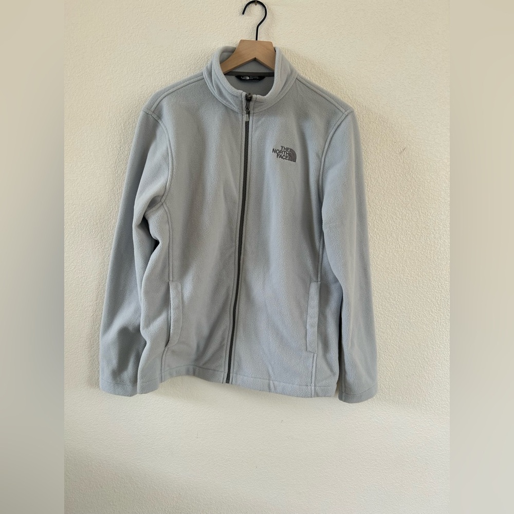 The North Face Light Gray Full-Zip Jacket